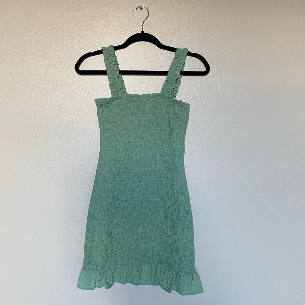 Zara Smocked Ruffle Mini Dress - Picture 3 of 4